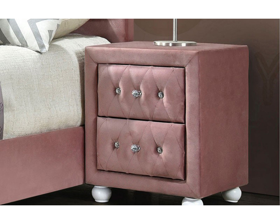 ACME - Reggie Nightstand in Pink