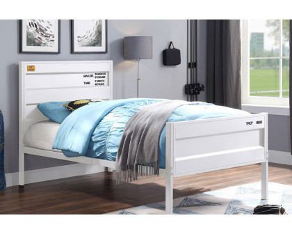 ACME Cargo Youth Panel Bed - White, Twin Size