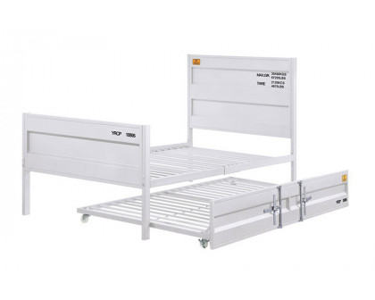 ACME Cargo Youth Panel Bed - White, Twin Size