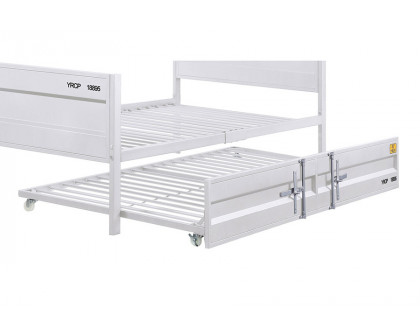 ACME Cargo Youth Panel Bed - White, Full Size