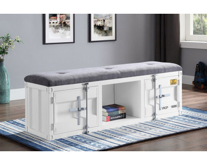 ACME Cargo Youth Storage Bench - White