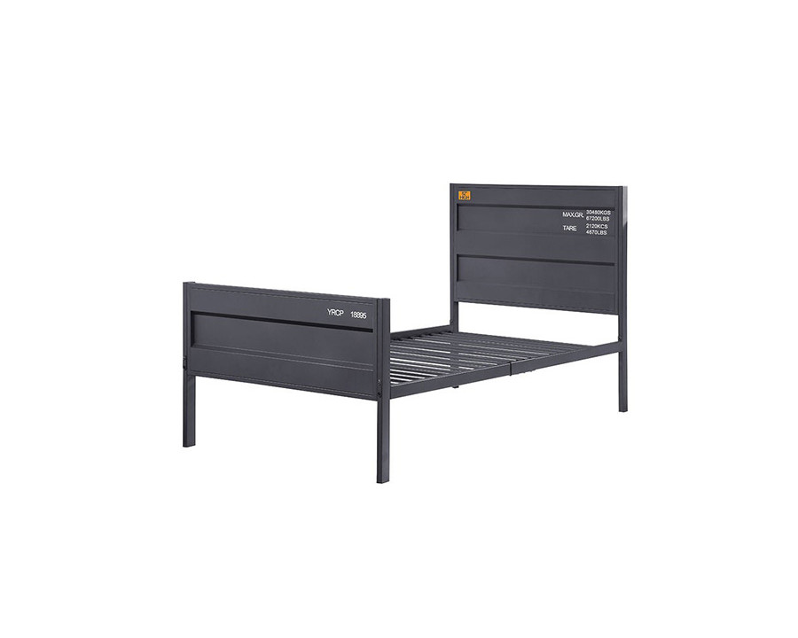 ACME Cargo Youth Panel Bed - Gunmetal, Twin Size