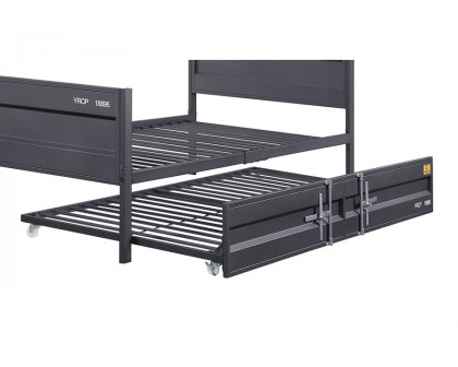 ACME Cargo Youth Panel Bed - Gunmetal, Twin Size