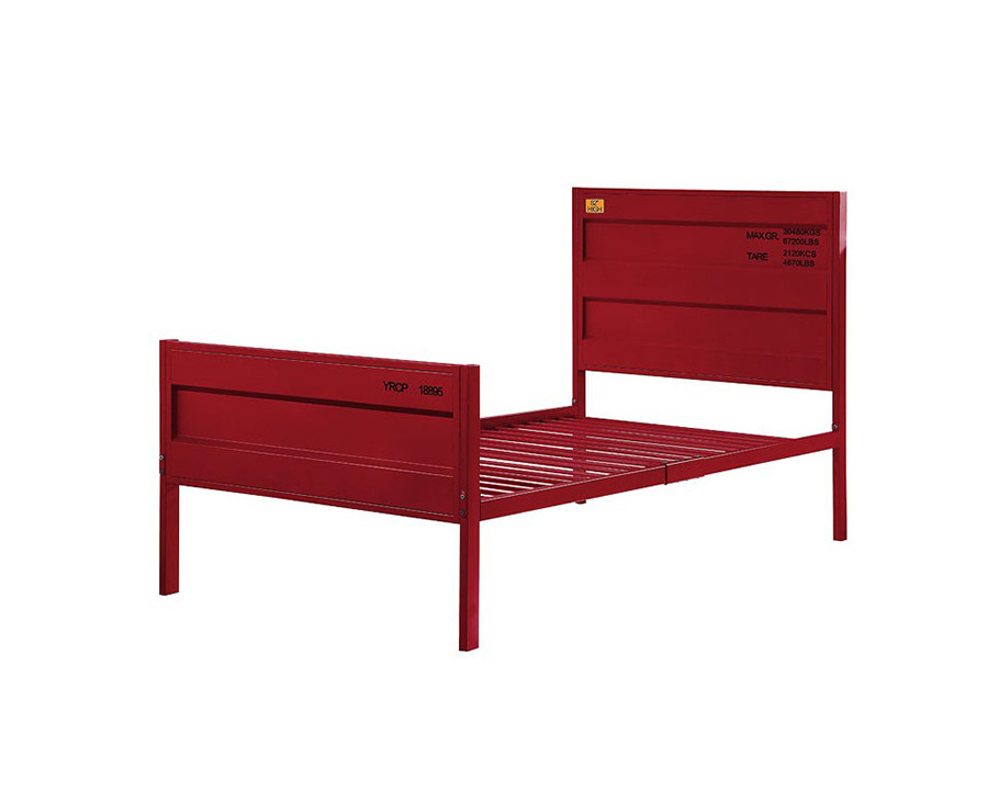 ACME Cargo Youth Panel Bed - Red, Full Size