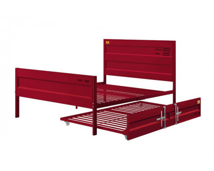 ACME Cargo Youth Panel Bed - Red, Full Size