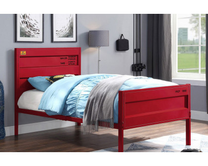 ACME Cargo Youth Panel Bed - Red, Twin Size