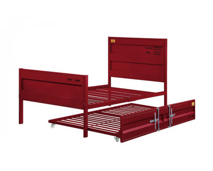 ACME Cargo Youth Panel Bed - Red, Twin Size