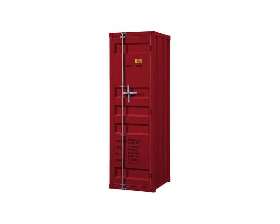 ACME Cargo Youth Single Door Wardrobe - Red