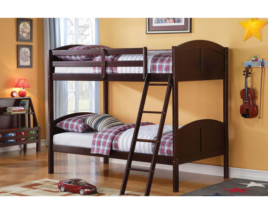 ACME - Toshi Twin/Twin Bunk Bed in Espresso