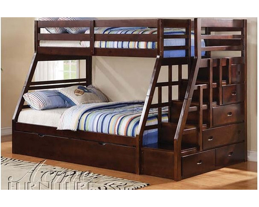 ACME - Jason Bunk Bed with Trundle