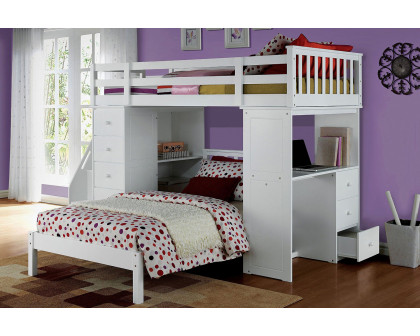 ACME - Freya Twin Bed in White