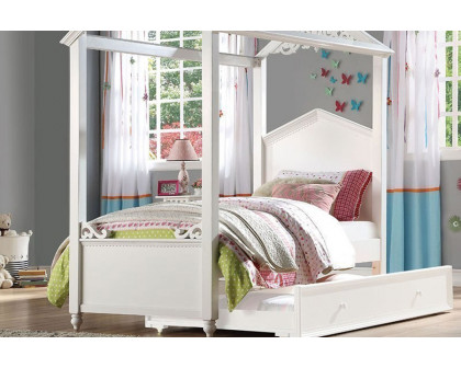 ACME Rapunzel Twin Bed - White