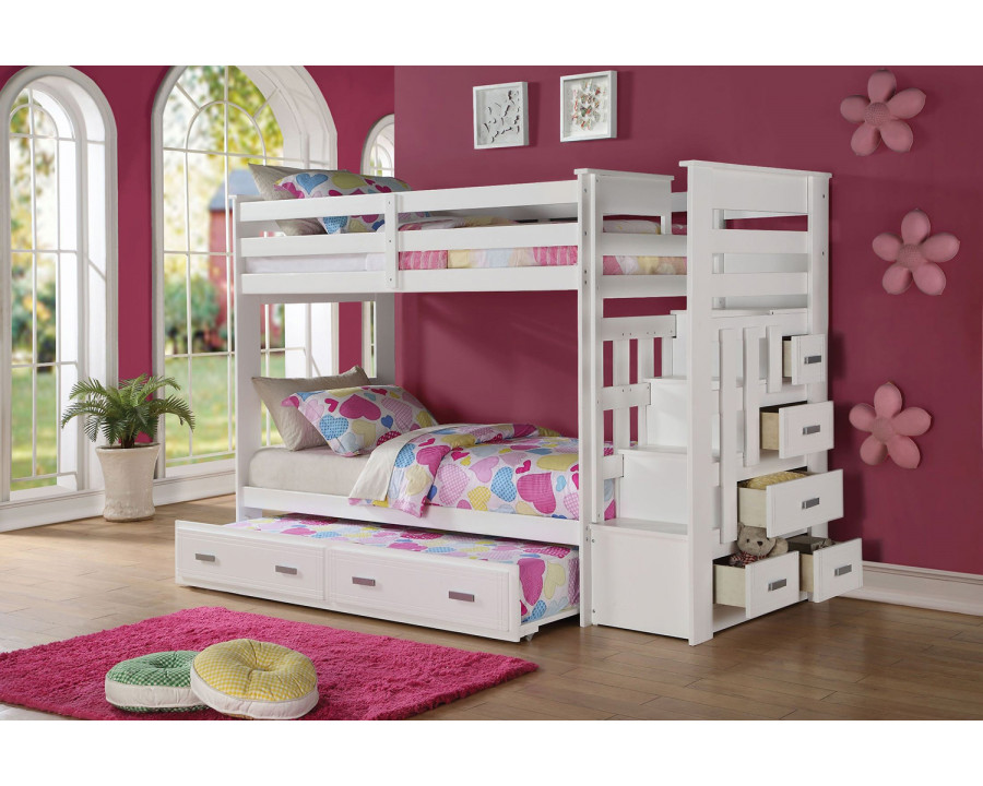 ACME - Allentown Twin Bunk Bed with Trundle