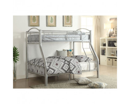 ACME Cayelynn Twin/Full Bunk Bed - Silver