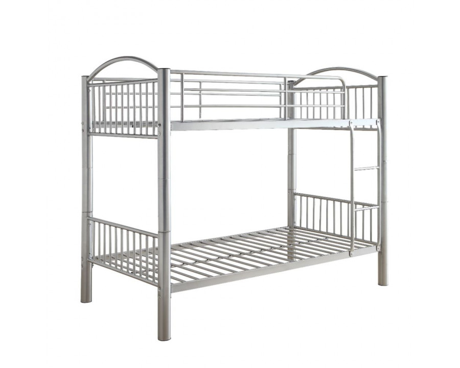 ACME Cayelynn Twin/Twin Bunk Bed - Silver