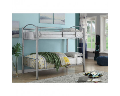 ACME Cayelynn Twin/Twin Bunk Bed - Silver