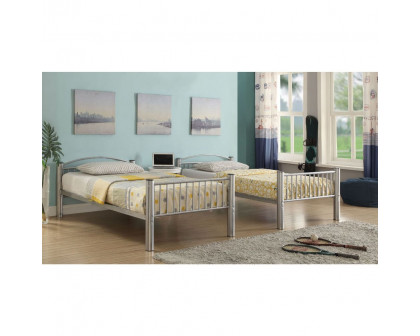 ACME Cayelynn Twin/Twin Bunk Bed - Silver