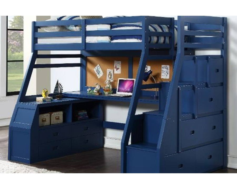 ACME - Jason II Twin Loft Bed with Storage