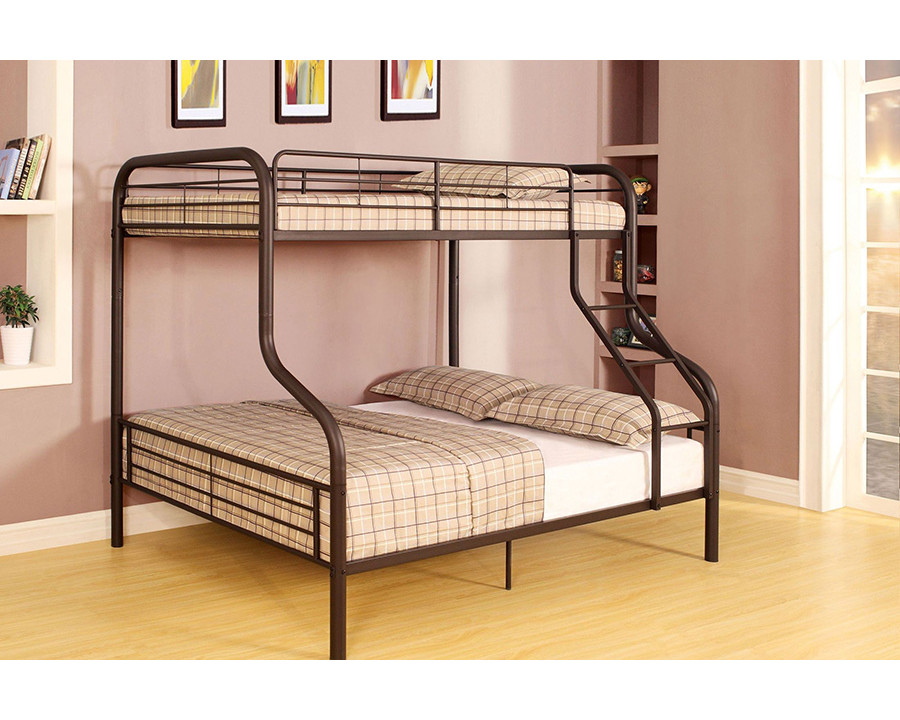 ACME - Cairo Twin/Full Bunk Bed in Sandy Black