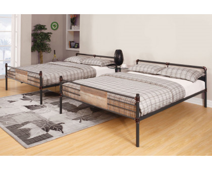 ACME - Brantley Sandy Black Bunk Bed