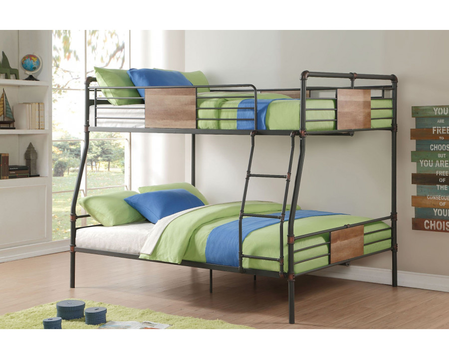 ACME - Brantley Sandy Black Bunk Bed