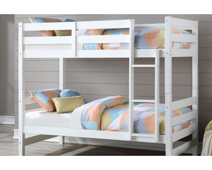 ACME Ronnie Twin over Twin Bunk Bed - White