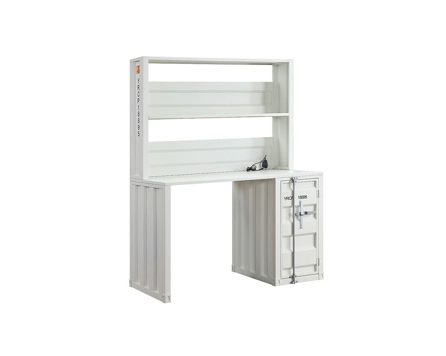 ACME Cargo Youth Desk with Hutch - White