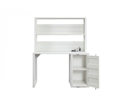 ACME Cargo Youth Desk with Hutch - White