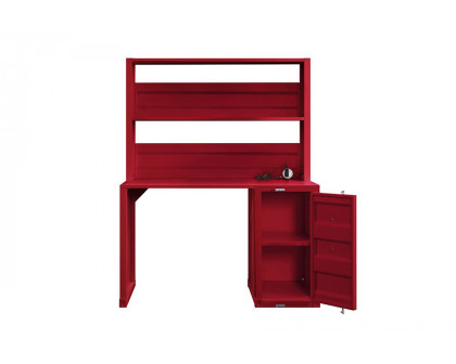 ACME Cargo Youth Desk with Hutch - Red