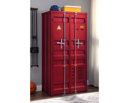 ACME Cargo Youth Double Door Wardrobe - Red