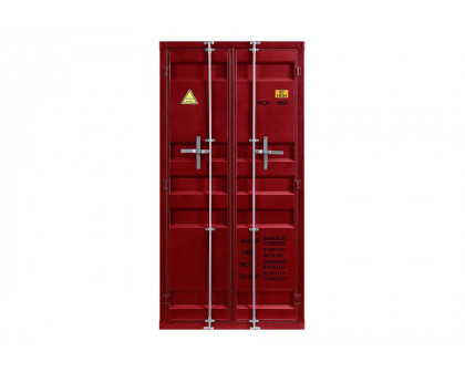 ACME Cargo Youth Double Door Wardrobe - Red