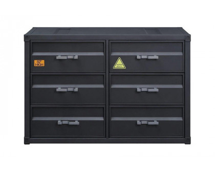 ACME - Cargo Dresser in Gunmetal