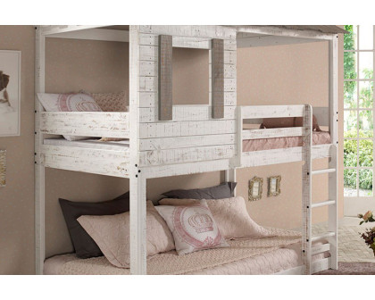 ACME Darlene Twin over Twin Bunk Bed - Rustic White