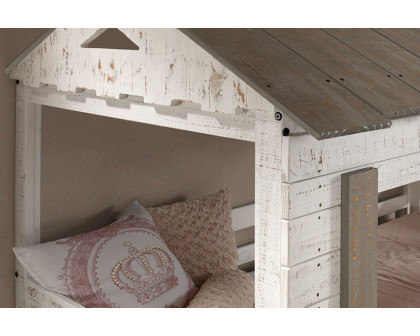 ACME Darlene Twin over Twin Bunk Bed - Rustic White