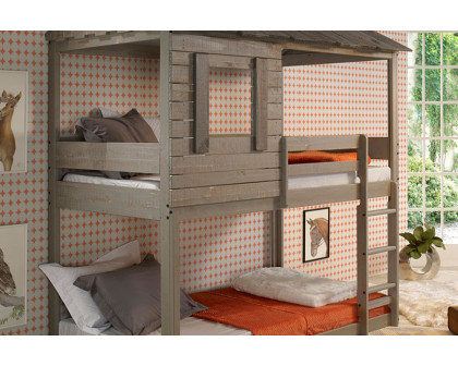 ACME Darlene Twin over Twin Bunk Bed - Rustic Gray