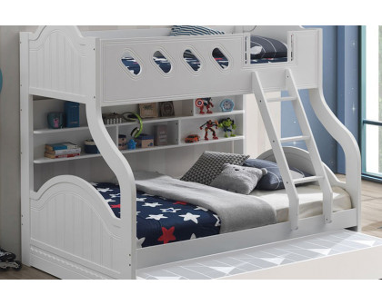 ACME - Grover Twin/Full Bunk Bed in White