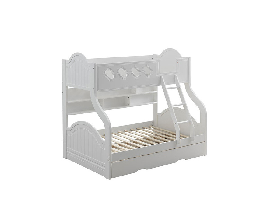 ACME - Grover Twin/Full Bunk Bed in White