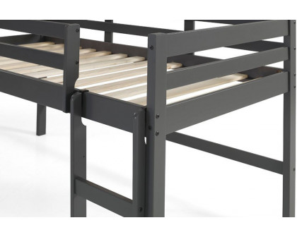 ACME Lara Twin Loft Bed - Gray Finish