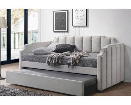 ACME - Peridot Daybed with Trundle (Twin) in Dove Gray