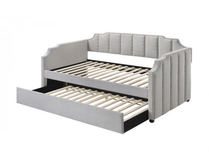 ACME - Peridot Daybed with Trundle (Twin) in Dove Gray