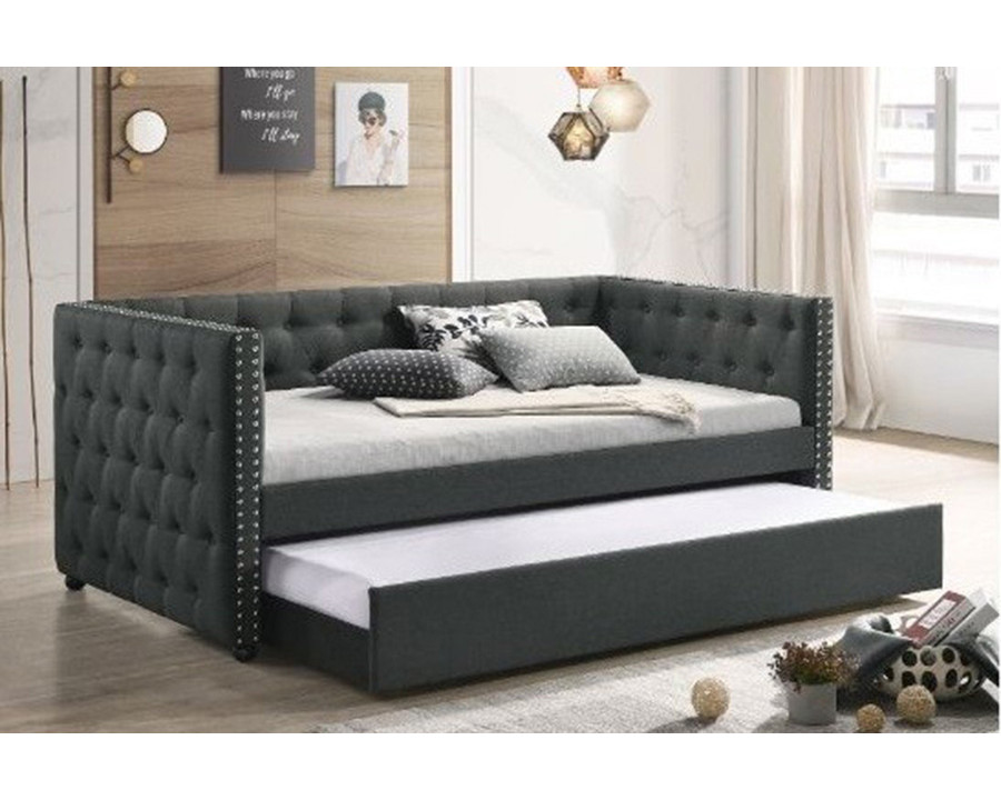 ACME - Romona Daybed with Trundle (Twin) in Gray