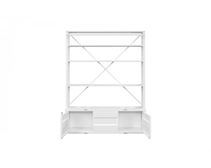 ACME Cargo Youth Bookshelf with Ladder - White