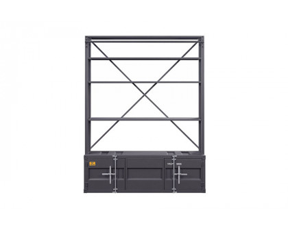 ACME Cargo Youth Bookshelf with Ladder - Gunmetal