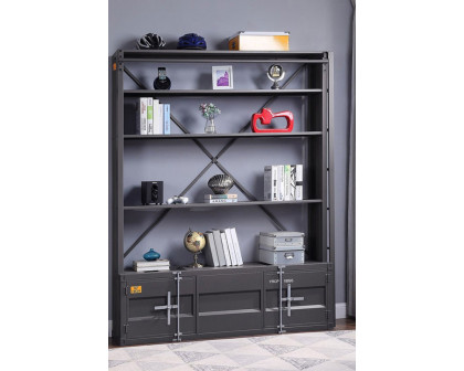 ACME Cargo Youth Bookshelf with Ladder - Gunmetal