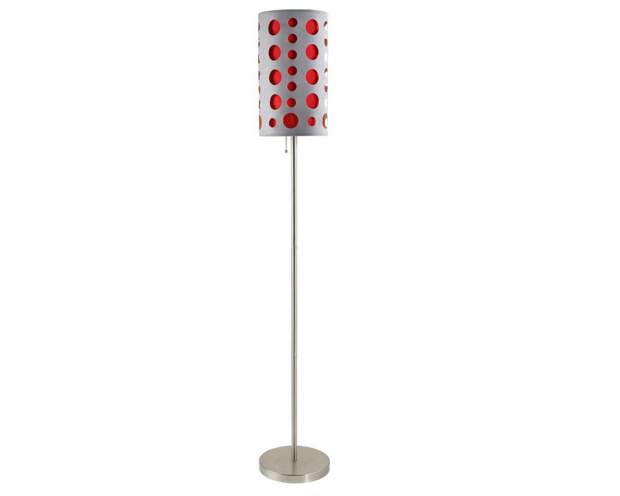 ACME - Cearra Floor Lamp in Aluminum