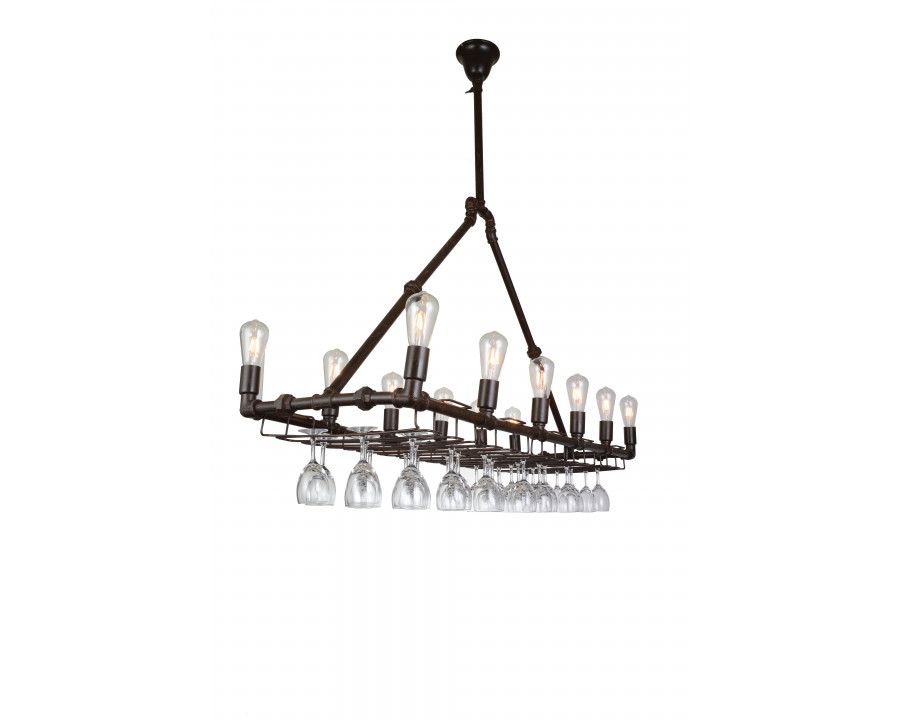 ACME - Coln Ceiling Lamp in Antique Coffee