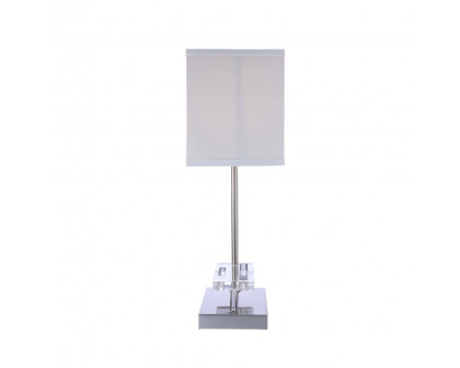 ACME - Britt Table Lamp with Usb in Sandy Nickel