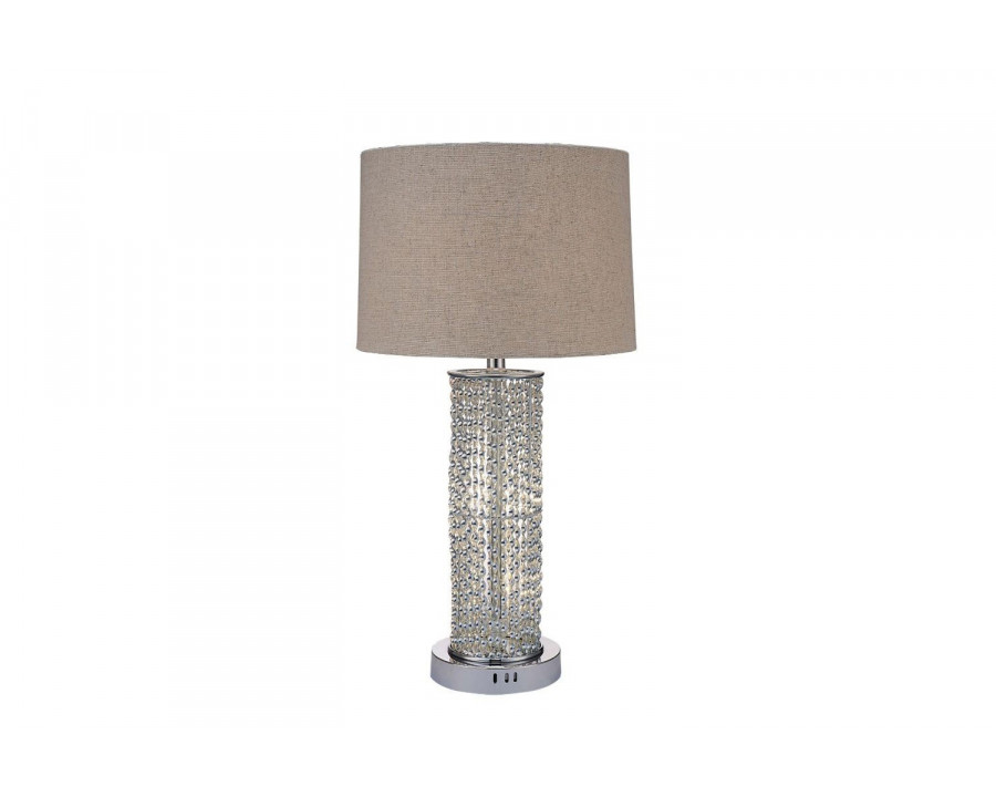 ACME - Britt Table Lamp in Chrome