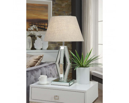 ACME - Britt Table Lamp in Mirrored/Chrome