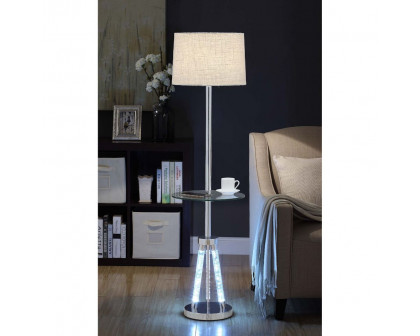 ACME - Cici Floor Lamp in Chrome